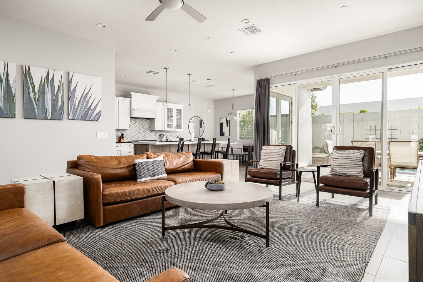 Professionally curated living room