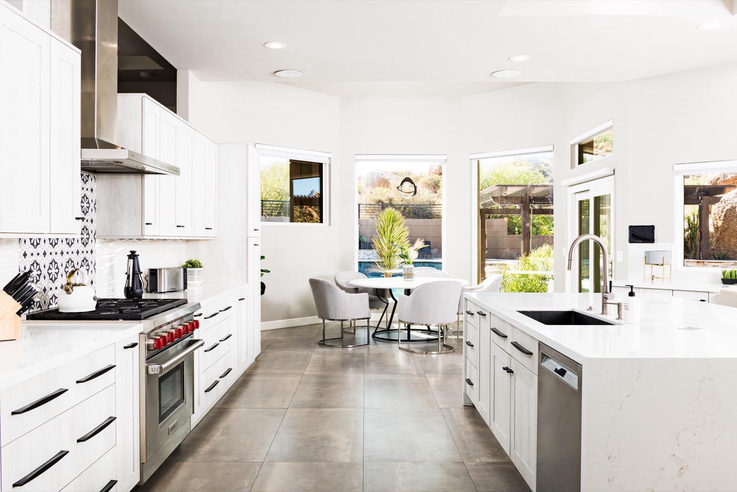 Fully stocked, chef ready kitchen
