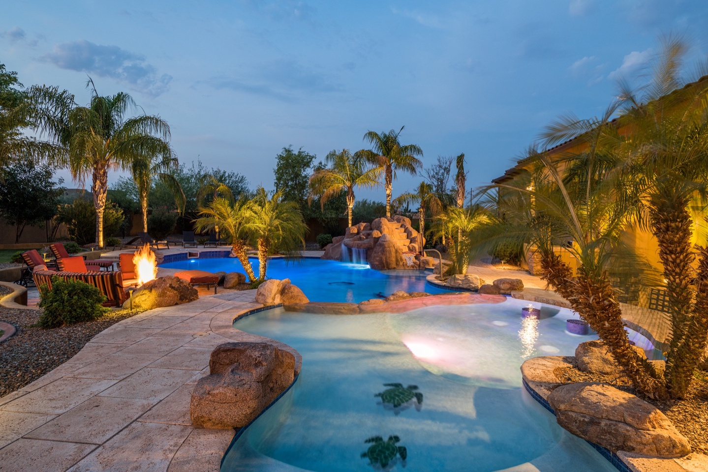 Great lighting for night swims