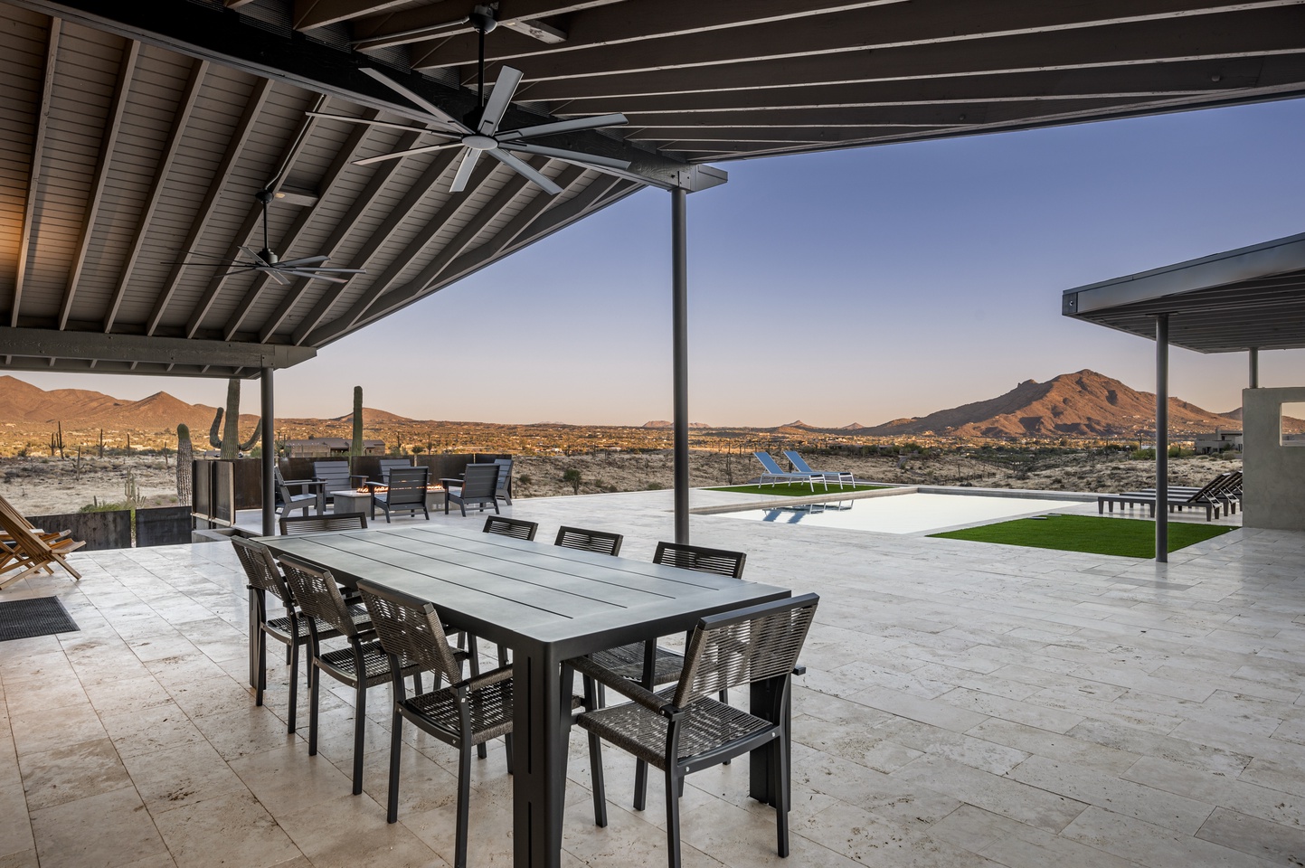 Outdoor dining table