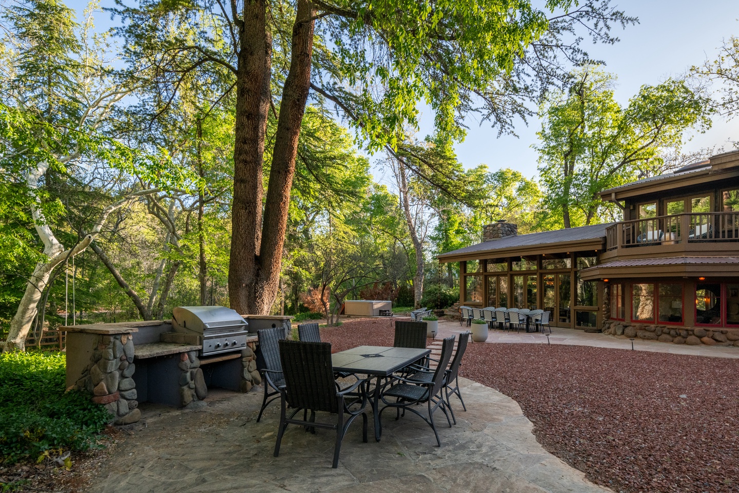 Plenty of seating to sprawl out amongst nature