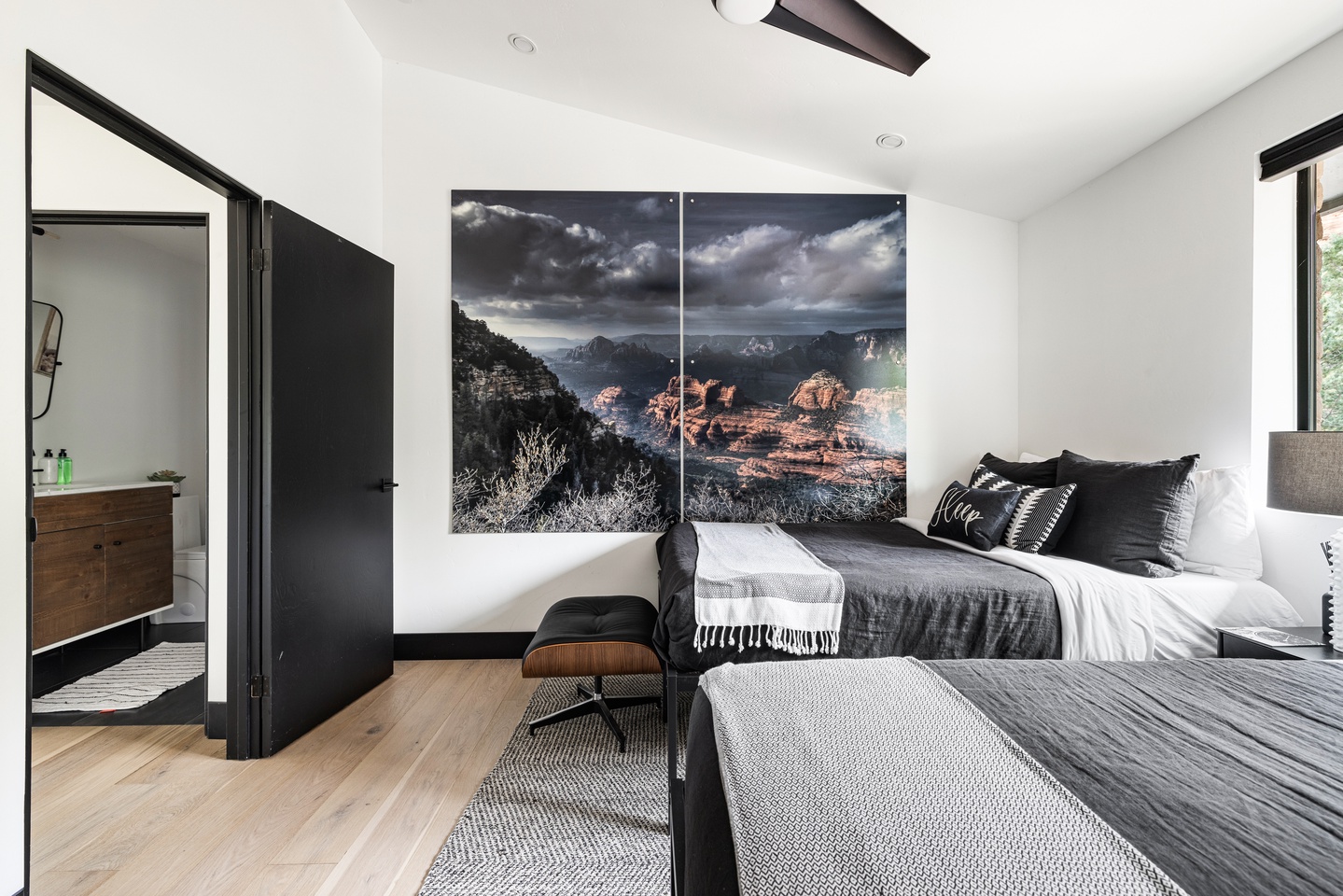 Two full beds