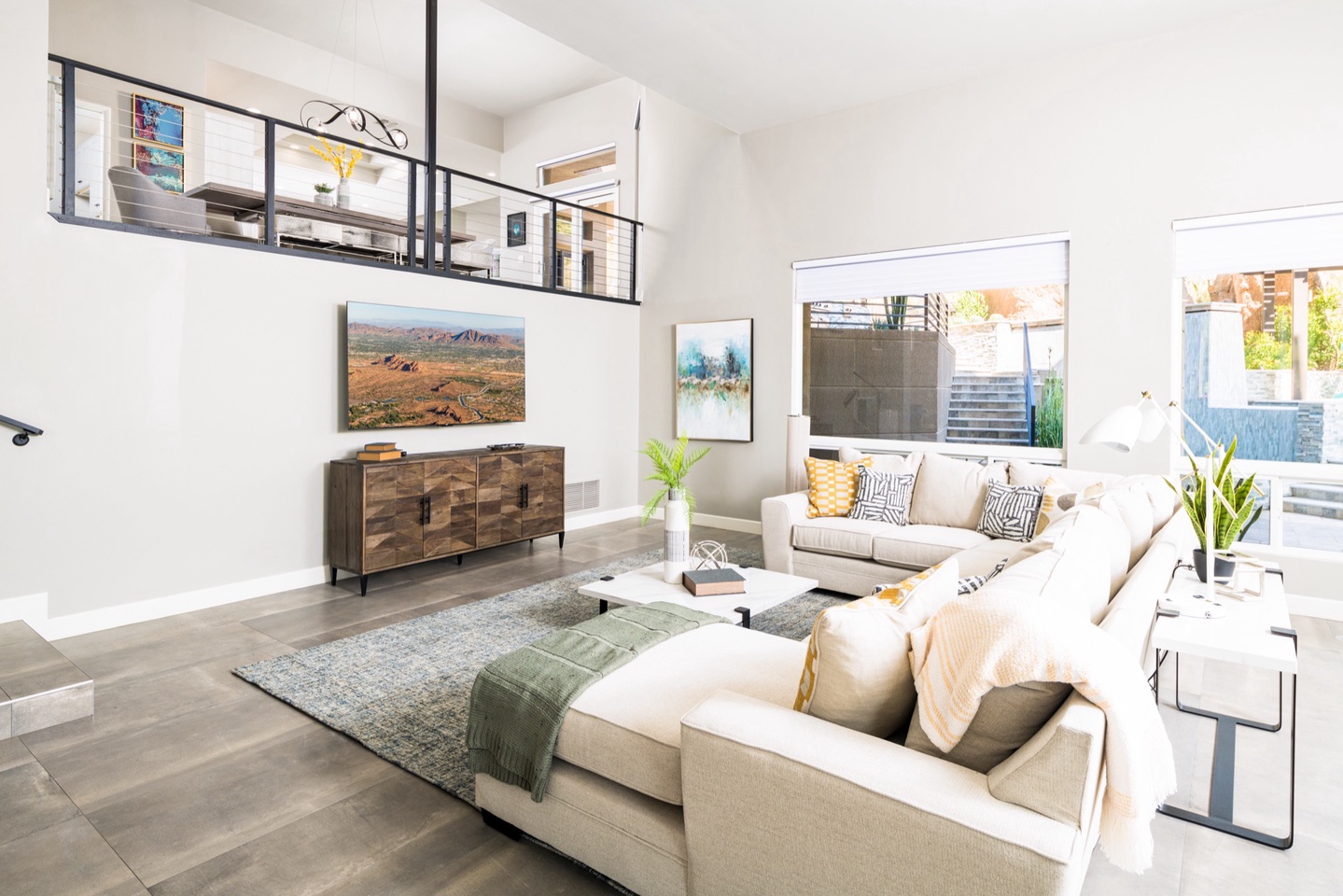 Watch all your favorite shows & movies in the lower level great room