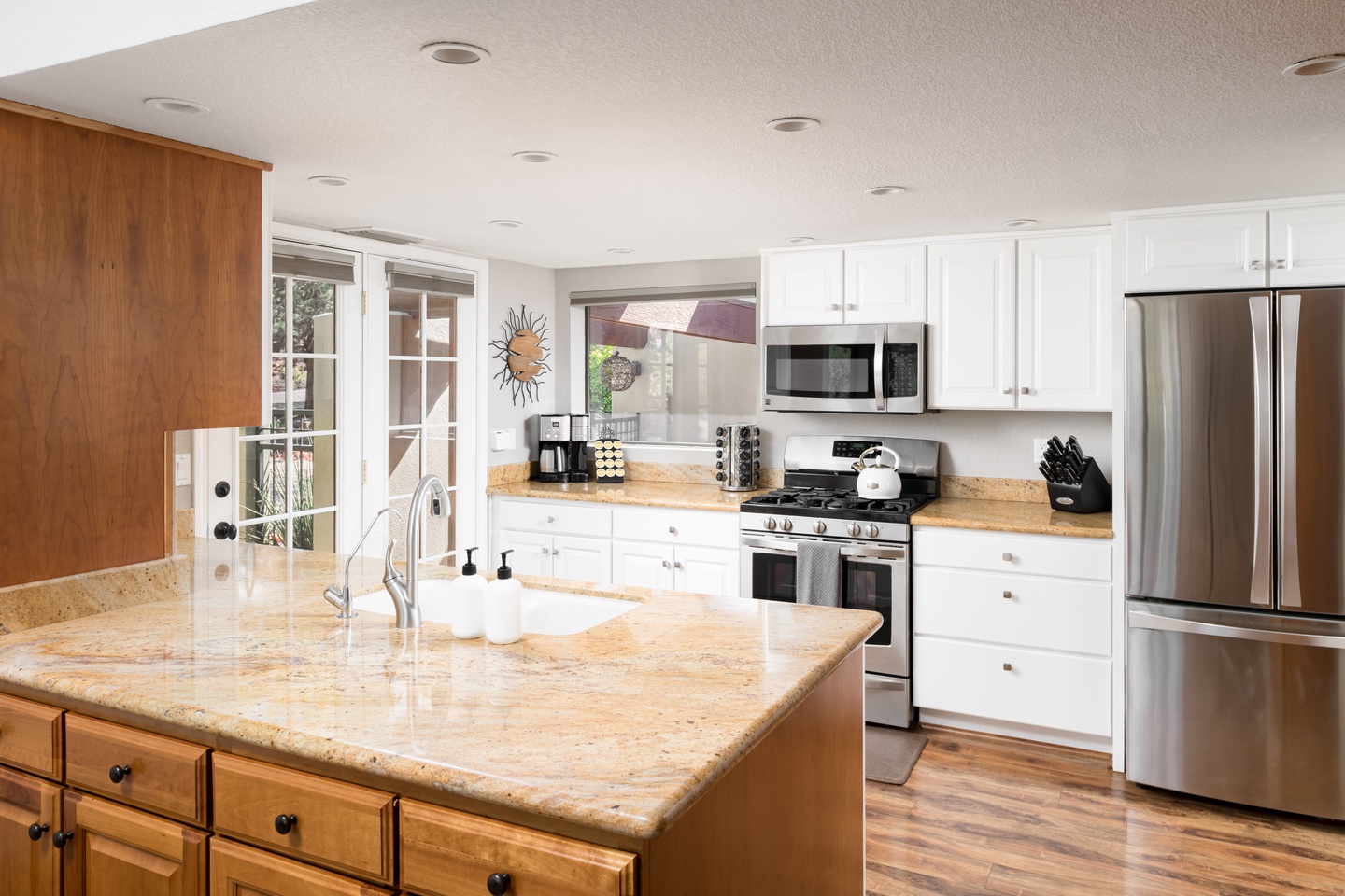 Fully stocked kitchen