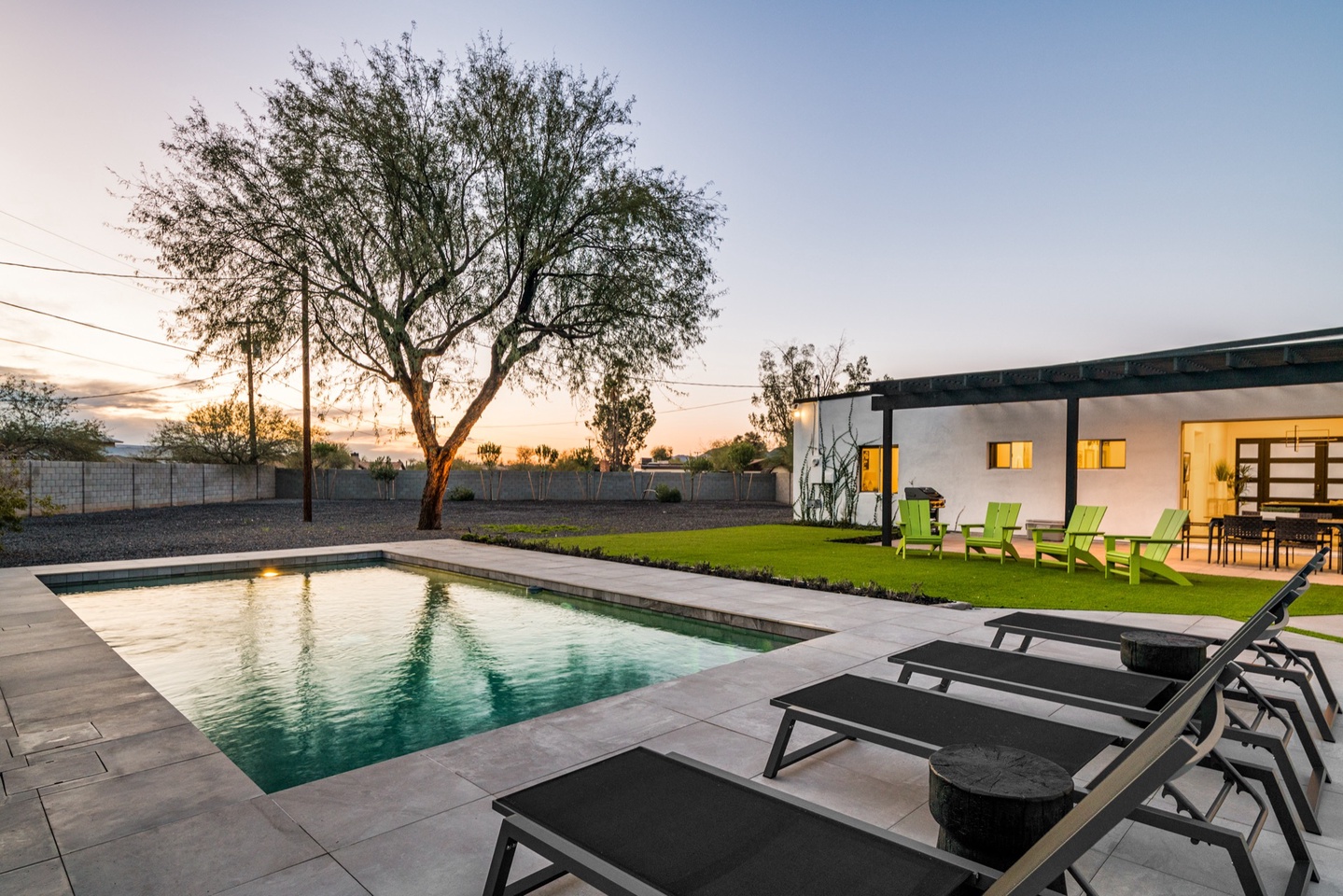 Spacious backyard to enjoy those AZ sunsets