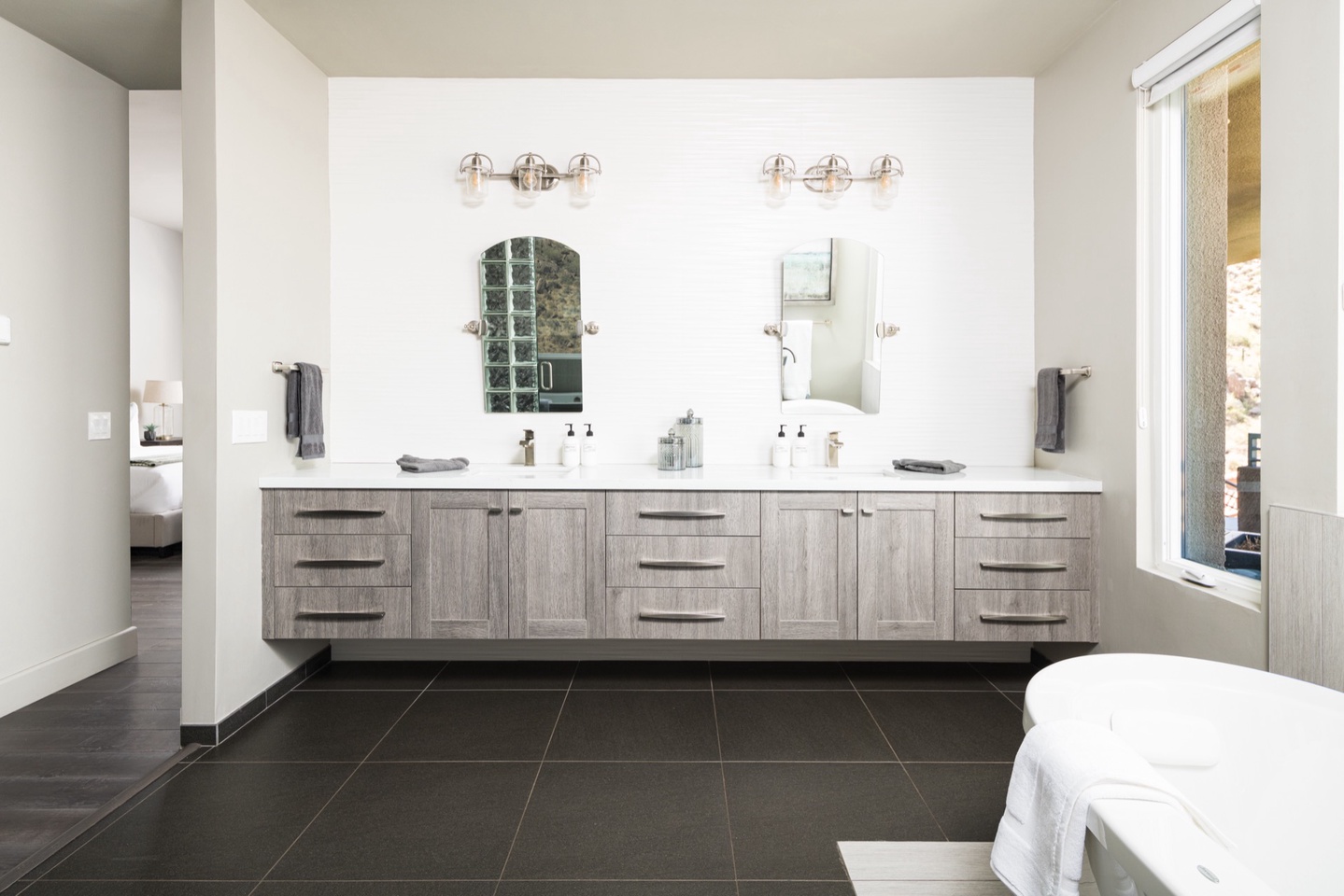 Master bathroom - dual vanity