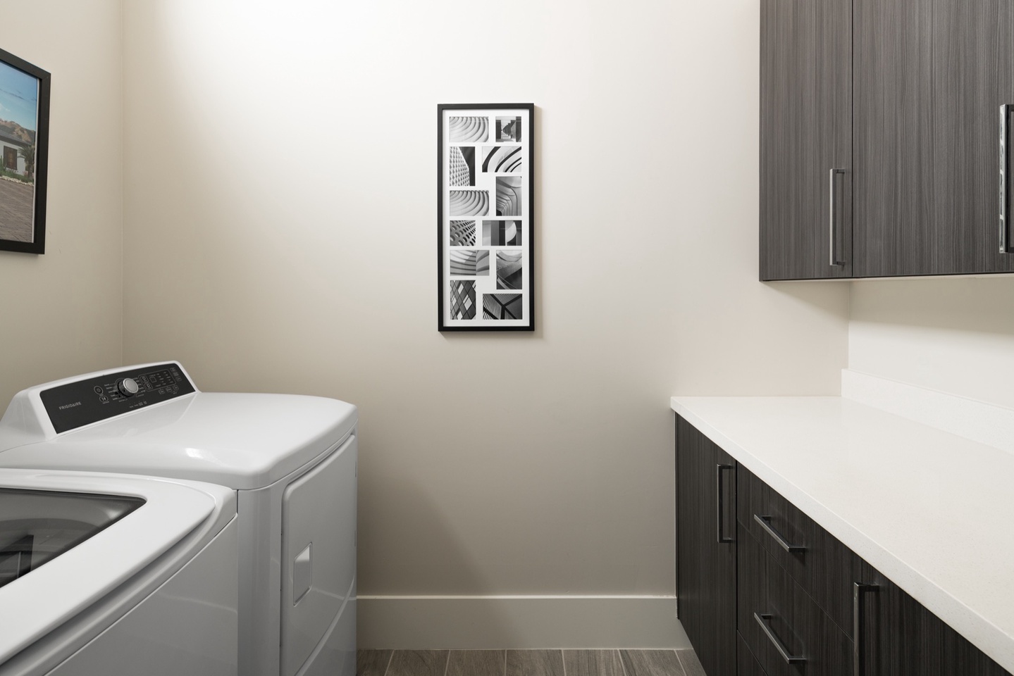 Additional washer and dryer in master bathroom