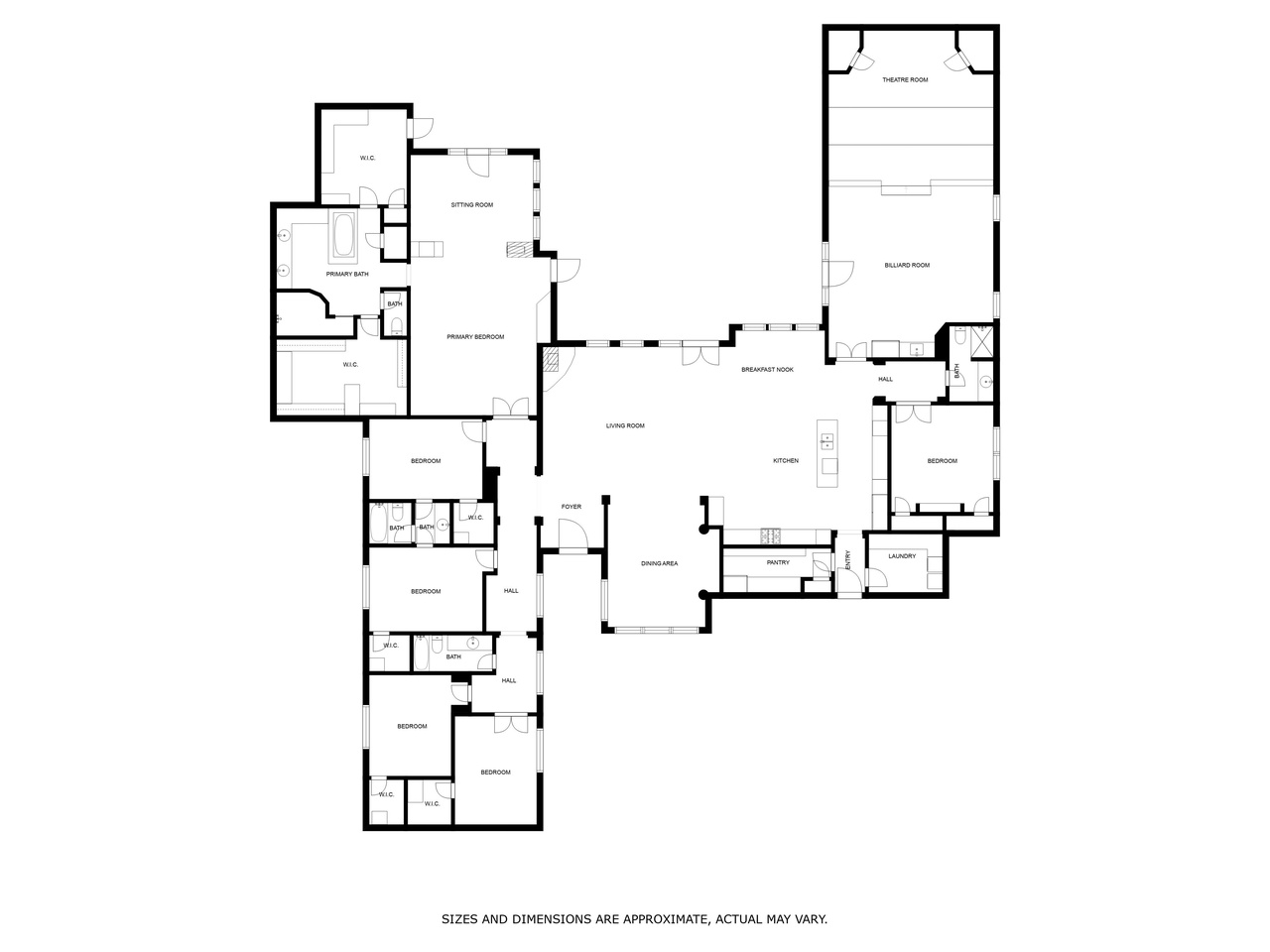 Floor Plan of Main Home