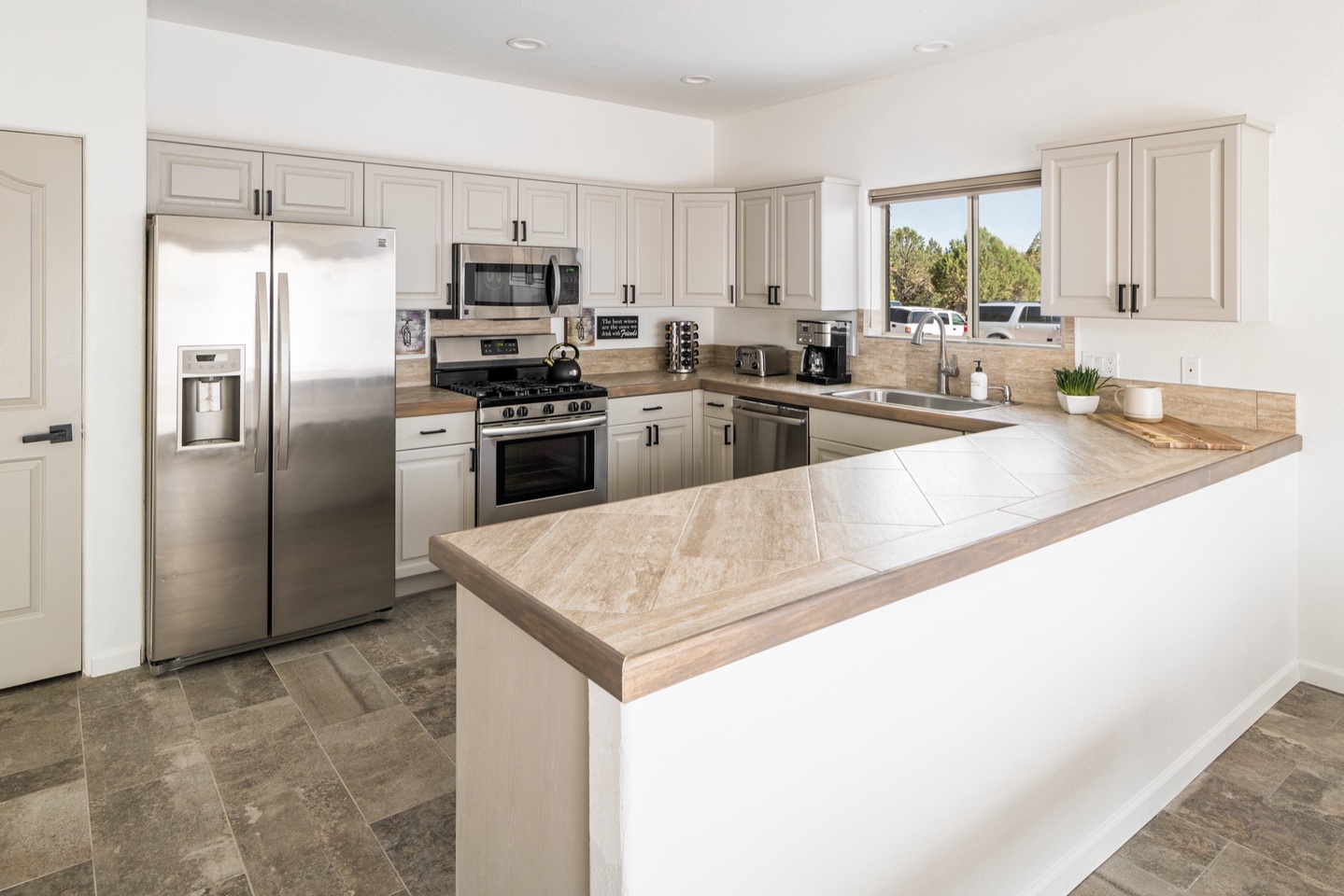 Fully stocked kitchen