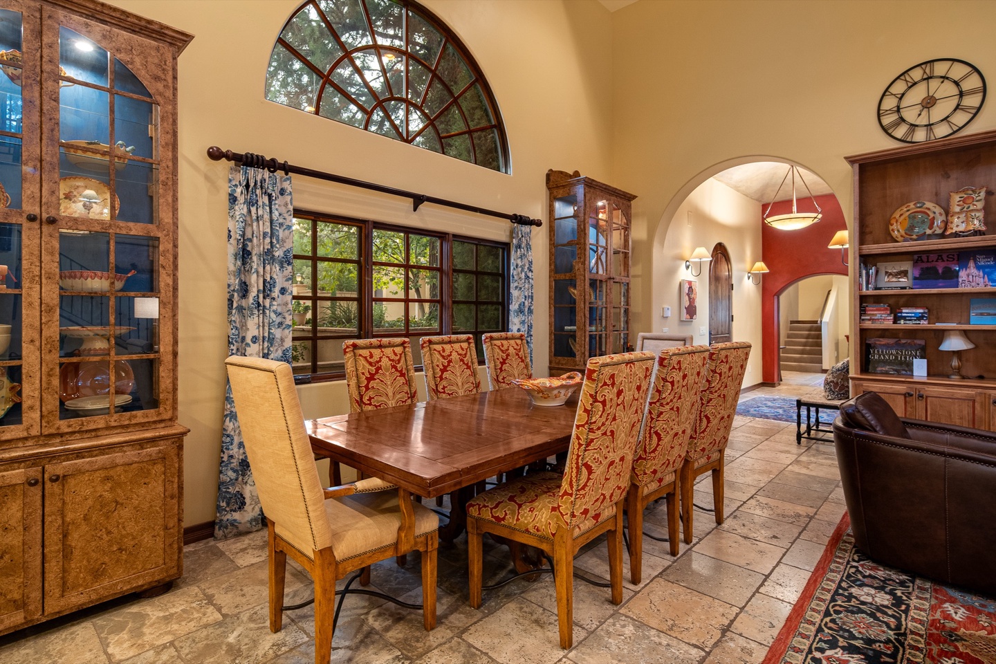Dining table with ample seating