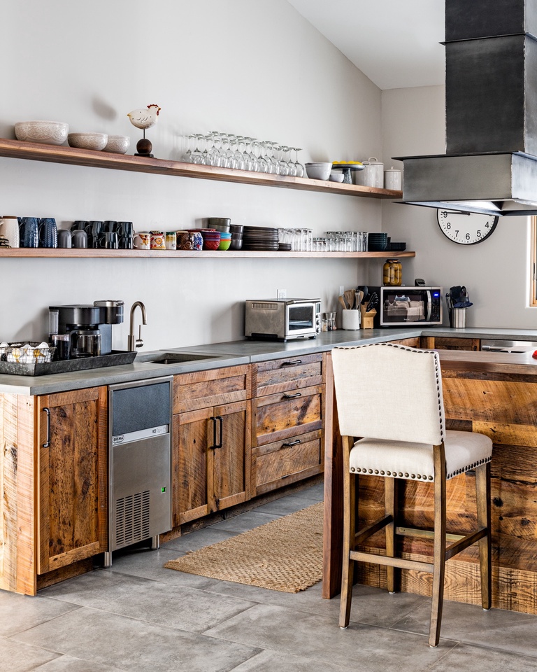 Fully stocked kitchen